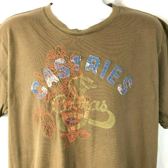 Castries Cobras Stitched Snake Distressed Team Logo T-Shirt XL Mens Maul 2000s - Picture 6 of 6